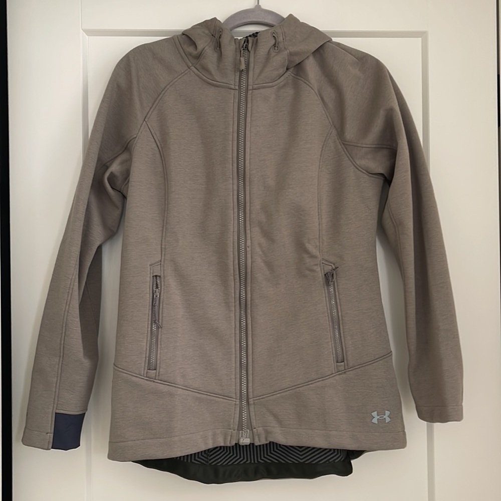 NEW without tags. Under Armour Storm2 olive green hoodie jacket. Size SMALL.